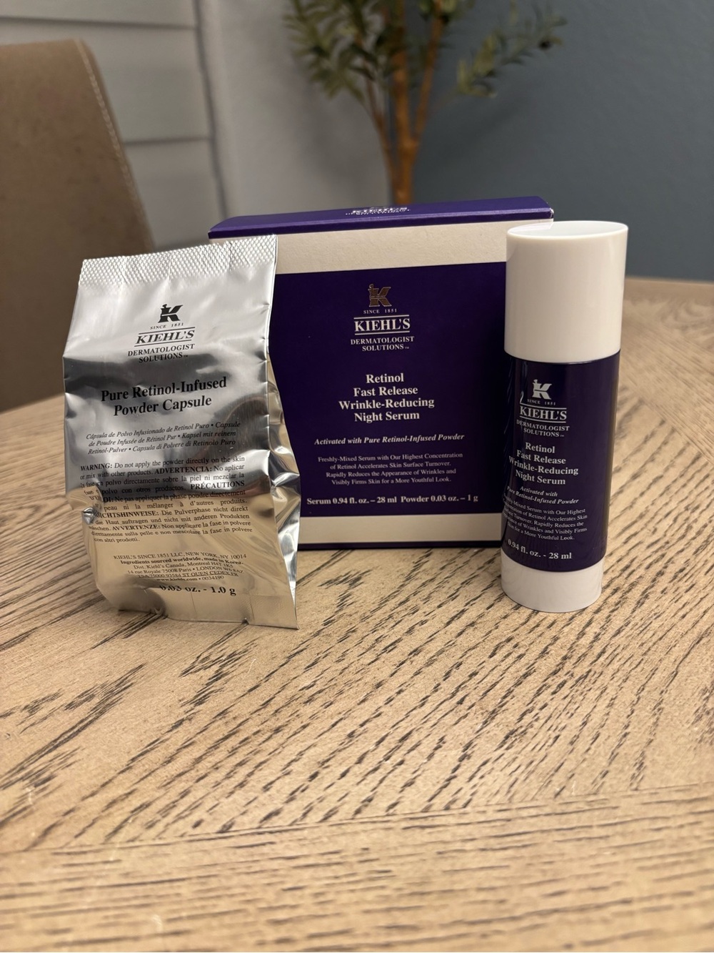 Kiehl’s Retinol Fast Release Wrinkle-Reducing Night Serum 28mL New In Box